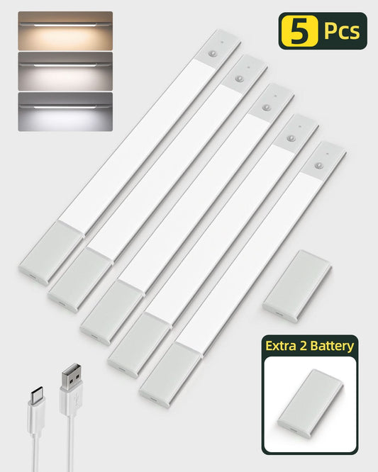 ShopSpire 20" Rechargeable Motion Sensor Cabinet Battery Powered  Led Light
