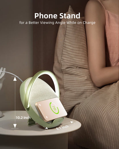 SPIRESHOP 4 in 1 Portable Bedside Lamp  Bluetooth Speaker