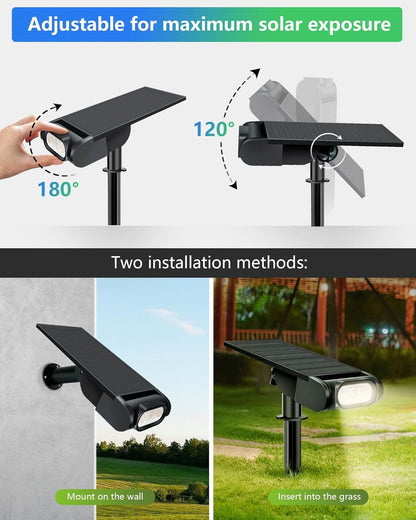 SPIRESHOP Color Changing Solar Spot Lights