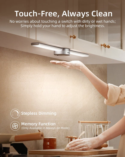 SPIRESHOP EzLumiBar Pro Motion Sensor Cabinet Light Rechargeable, hand-sweep dimming, 3 modes