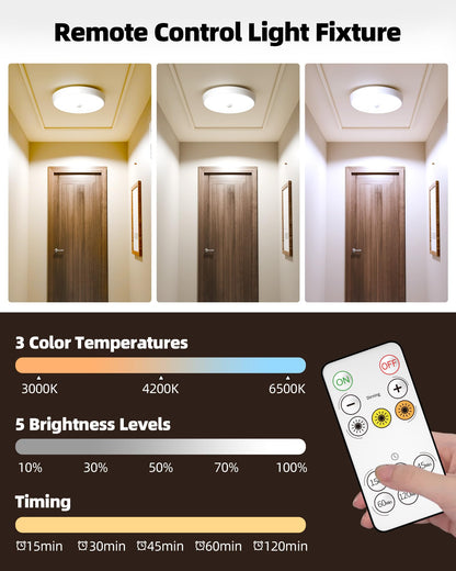 SPIRESHOP Rechargeable Ceiling Light Motion Sensored
