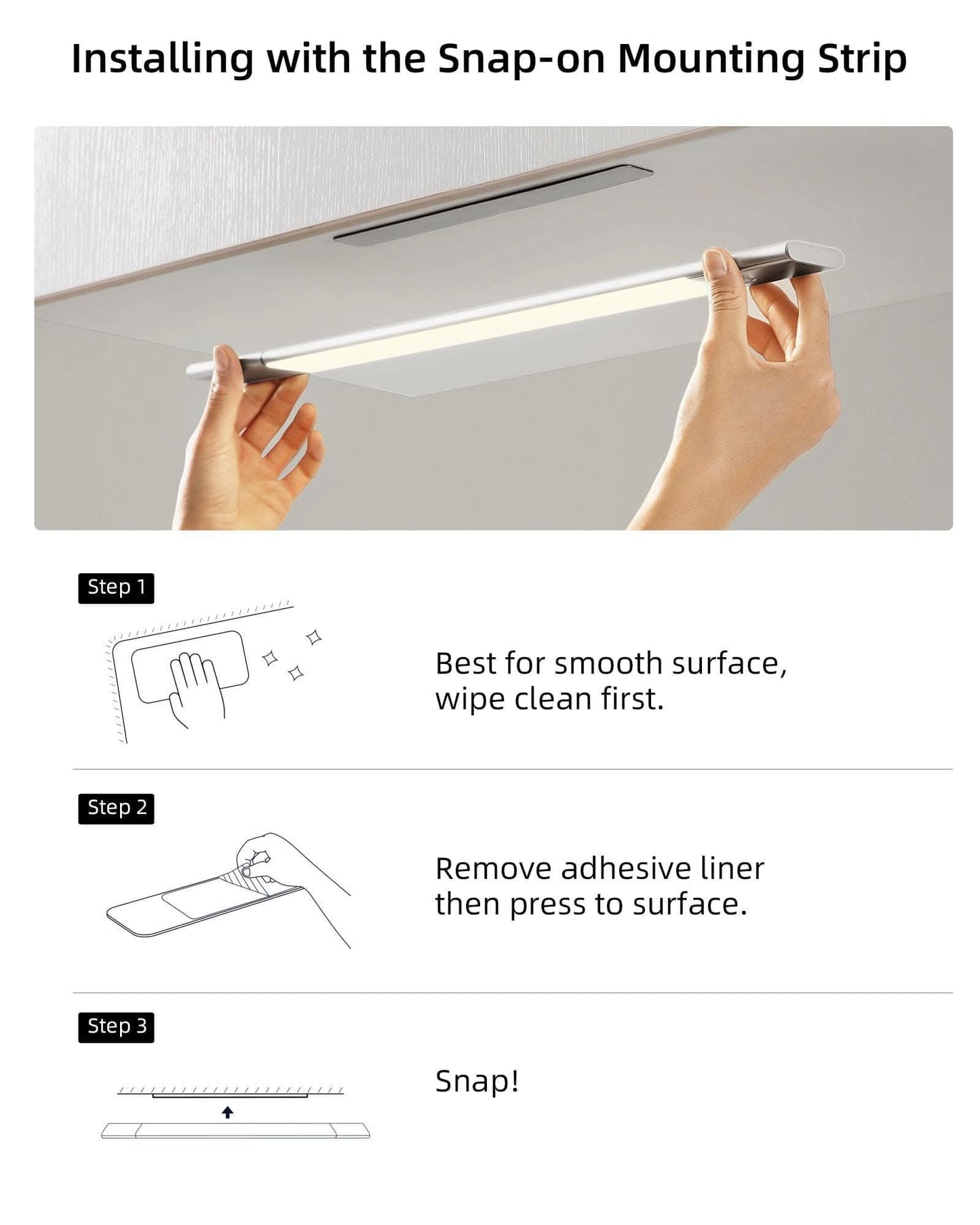 ShopSpire 20" Rechargeable Motion Sensor Cabinet Battery Powered  Led Light