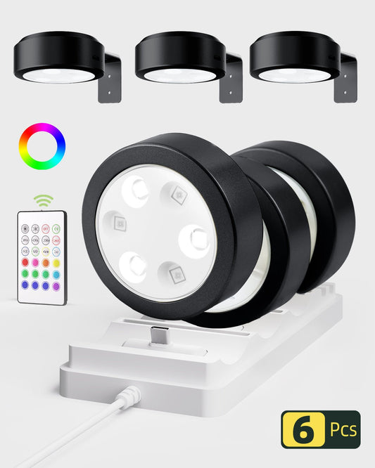 SPIRESHOP RGB Picture Lights for Wall with Charging Station